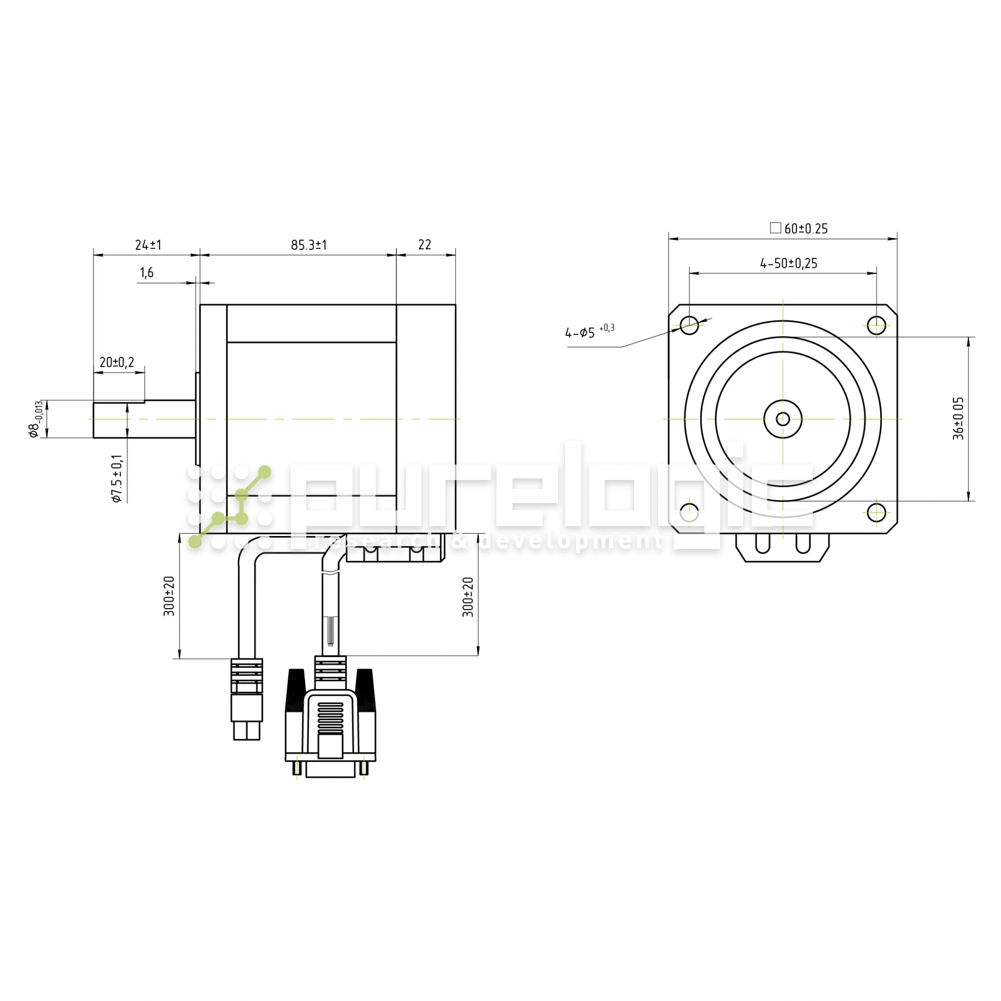 Двигатель шаговый с энкодером YK260EC86E1 12 760 Двигатель шаговый с энкодером YK260EC86E1 фото