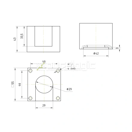 Кронштейн алюминиевый MH-57ASQ фото