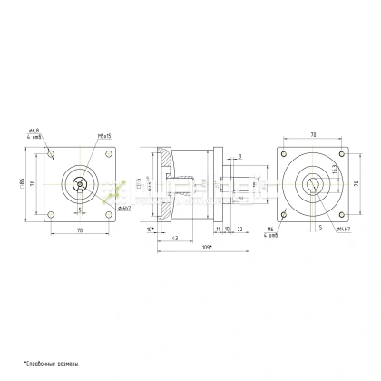 Редуктор планетарный 86PX4K-14K фото