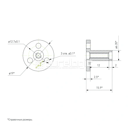 Гайка TRFP-3.5x1 фото