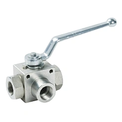 Гидравлический шаровый кран трехходовой PL3K-G1/8