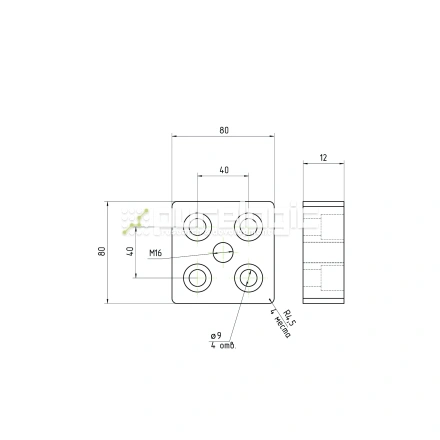 Пластина 8080EGJ-M12 фото