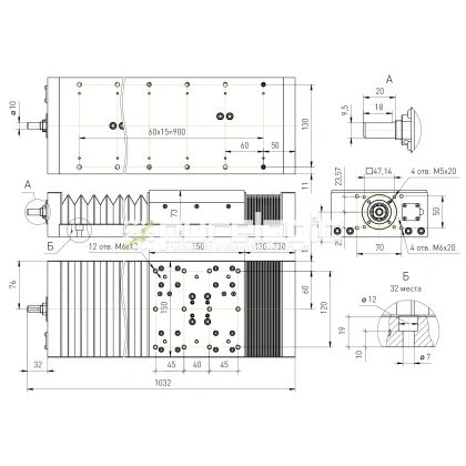 Модуль линейного перемещения PLLM-61L-05610 фото