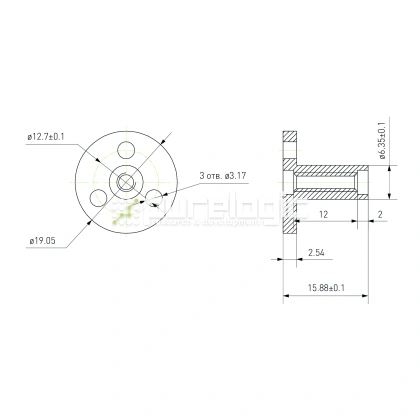 Гайка TRF-3.5x1 фото