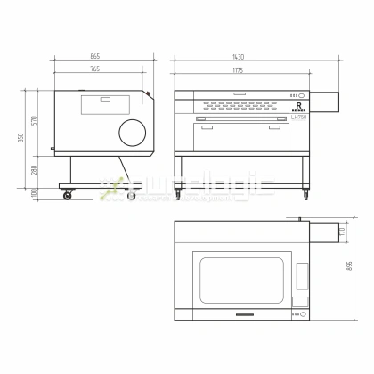 Лазерный станок REINER LH750-80W фото