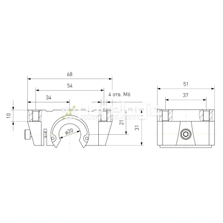 Модуль опорный TBR20 фото