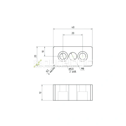 Пластина 2040EGJ-M8 фото