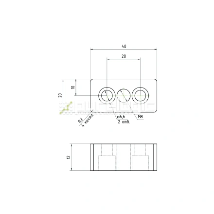 Пластина 2040EGJ-M8 фото