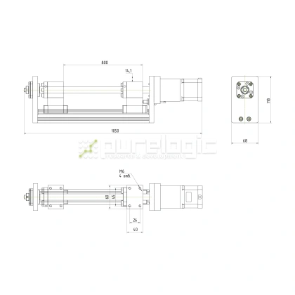 Модуль линейного перемещения PLLM-71-800 32 230 Модуль линейного перемещения PLLM-71-800 фото