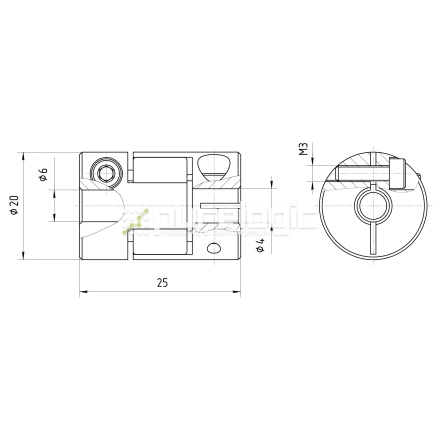 Муфта соединительная BF-2025-4-6 фото