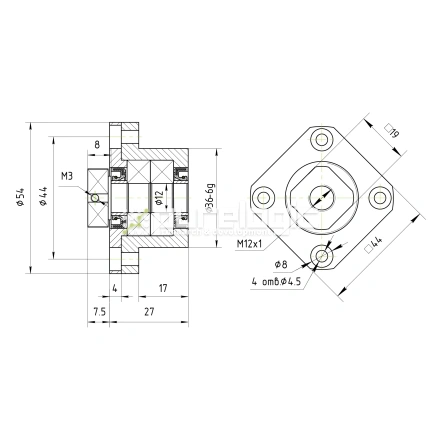 Опора ШВП BSS FK12-C7 фото