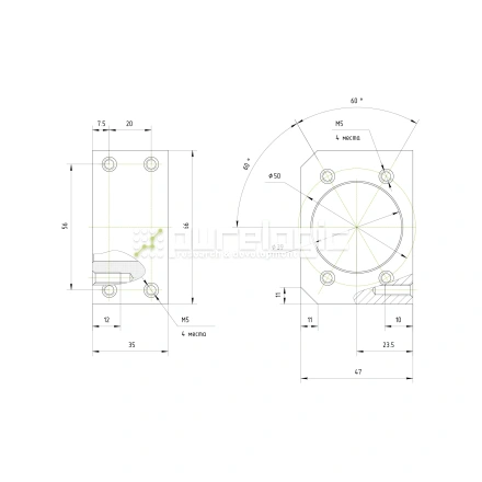 Держатель гайки ШВП BSG2020 фото