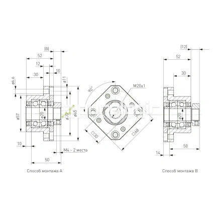 Опора ШВП Hiwin FK20-C5 фото