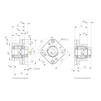 Опора ШВП Hiwin FK25-C5 фото