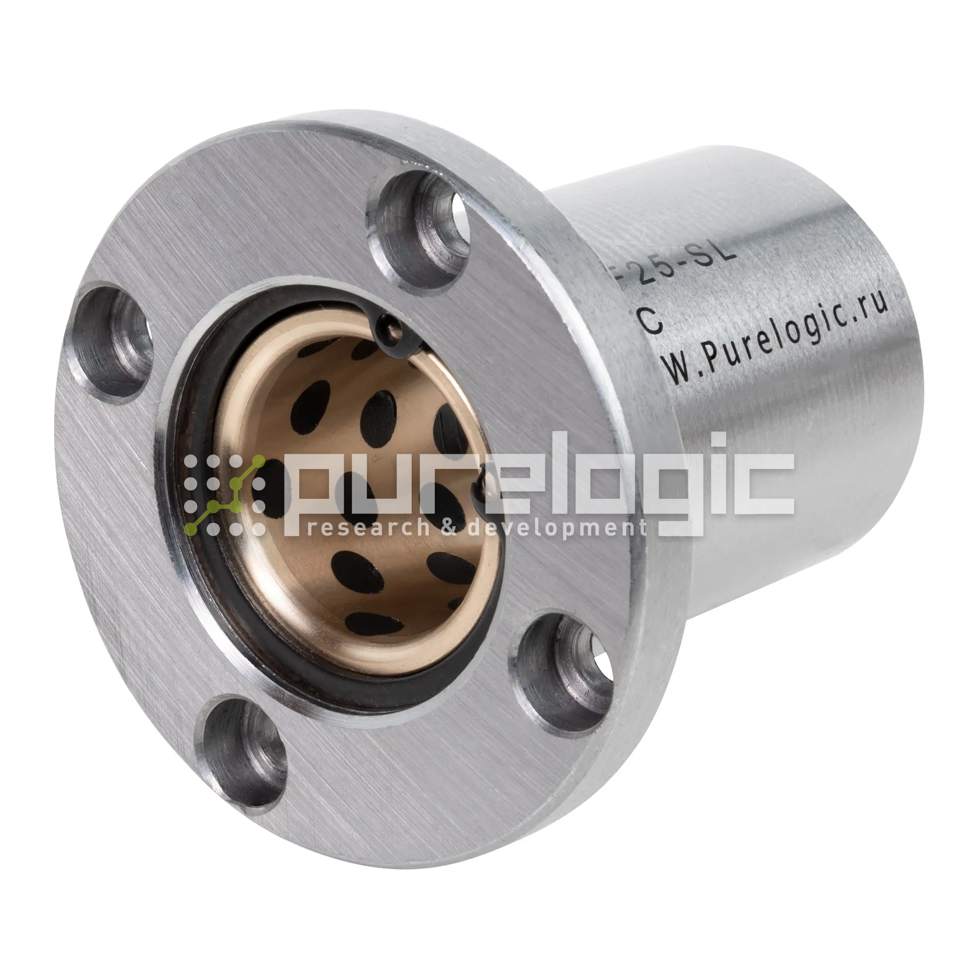 Втулка скольжения с фланцем LMF25-SL 2 182 Втулка скольжения с фланцем LMF25-SL фото