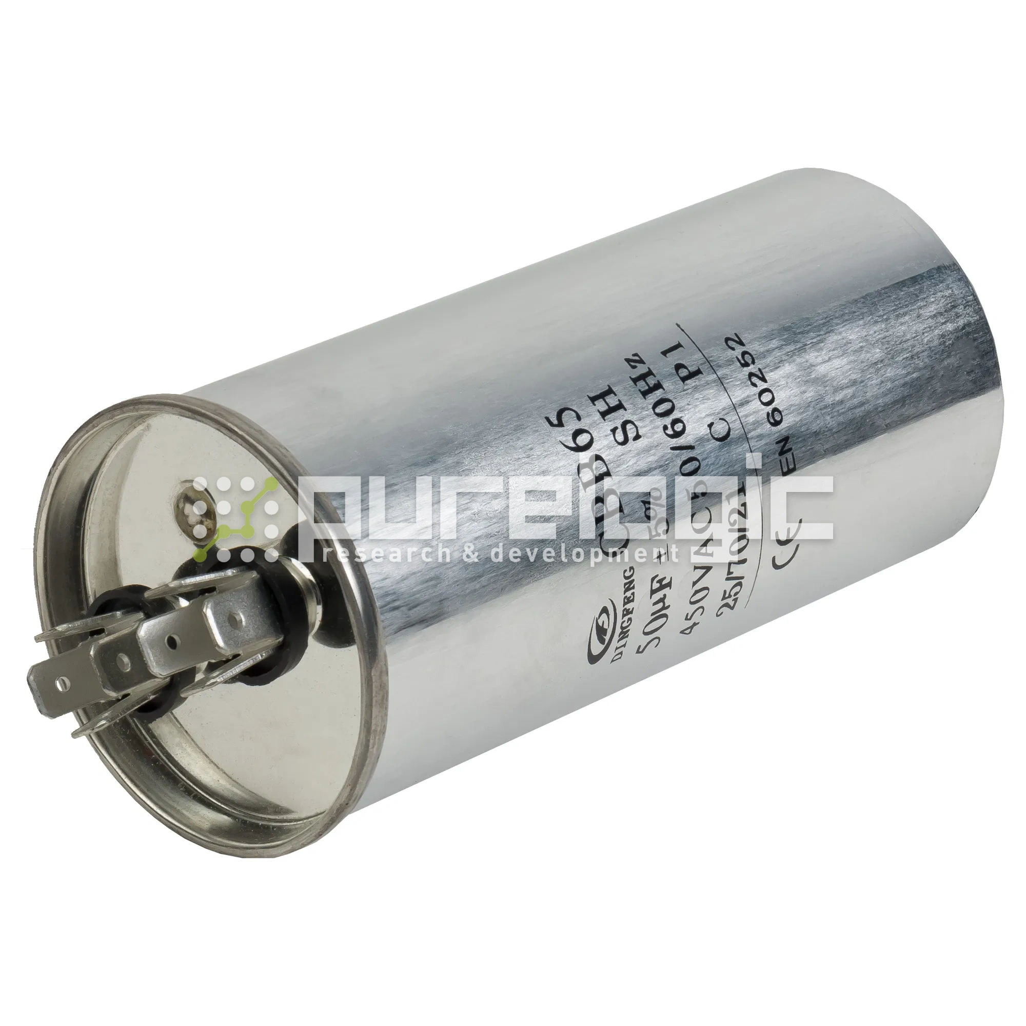 Конденсатор пусковой CBB65 50мкФ 450В 466 Конденсатор пусковой CBB65 50мкФ 450В фото