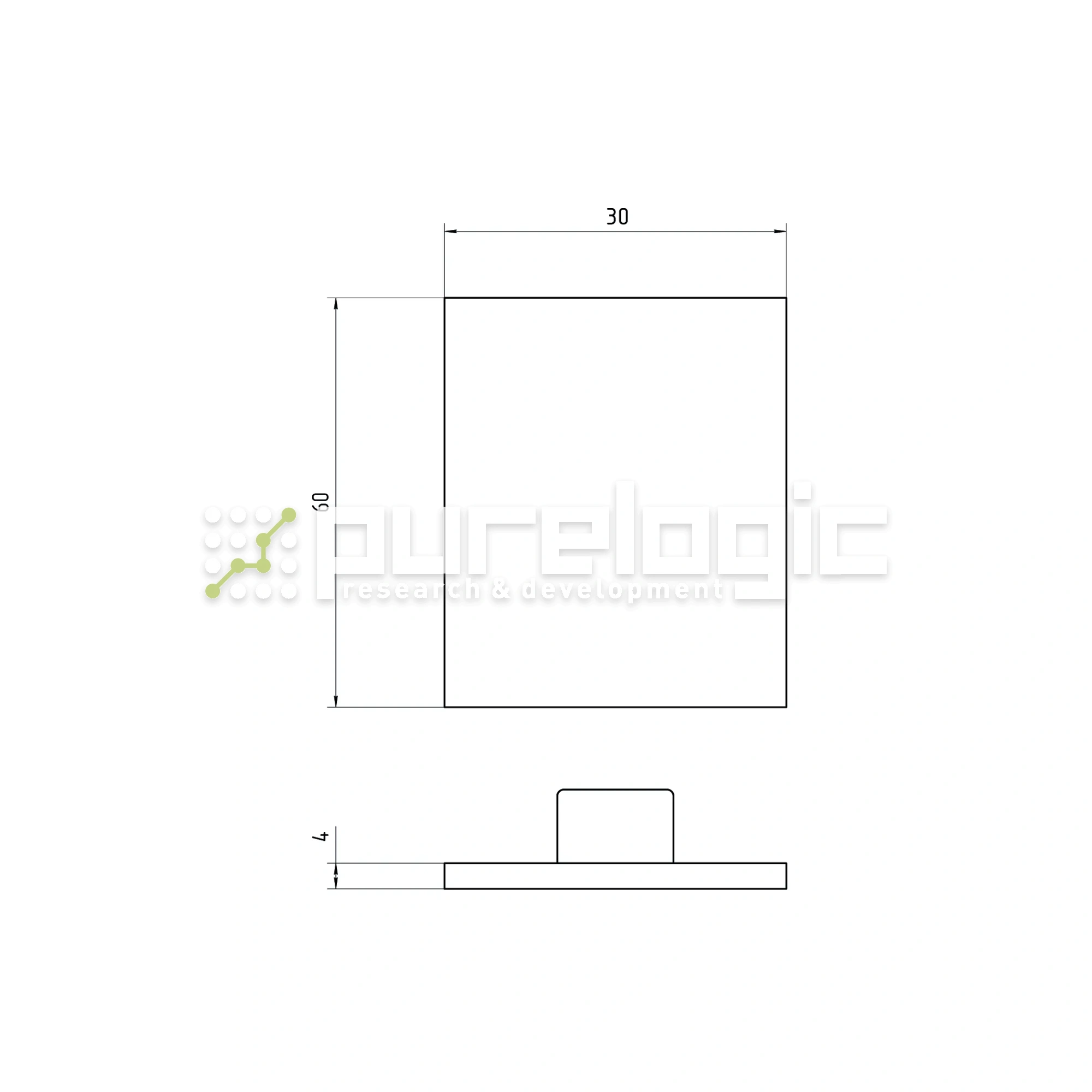 Пластиковая торцевая заглушка 3060BG 37 Пластиковая торцевая заглушка 3060BG фото