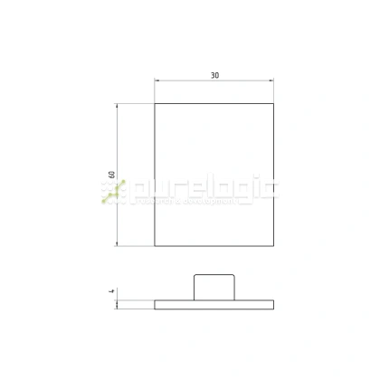 Пластиковая торцевая заглушка 3060BG 37 Пластиковая торцевая заглушка 3060BG фото