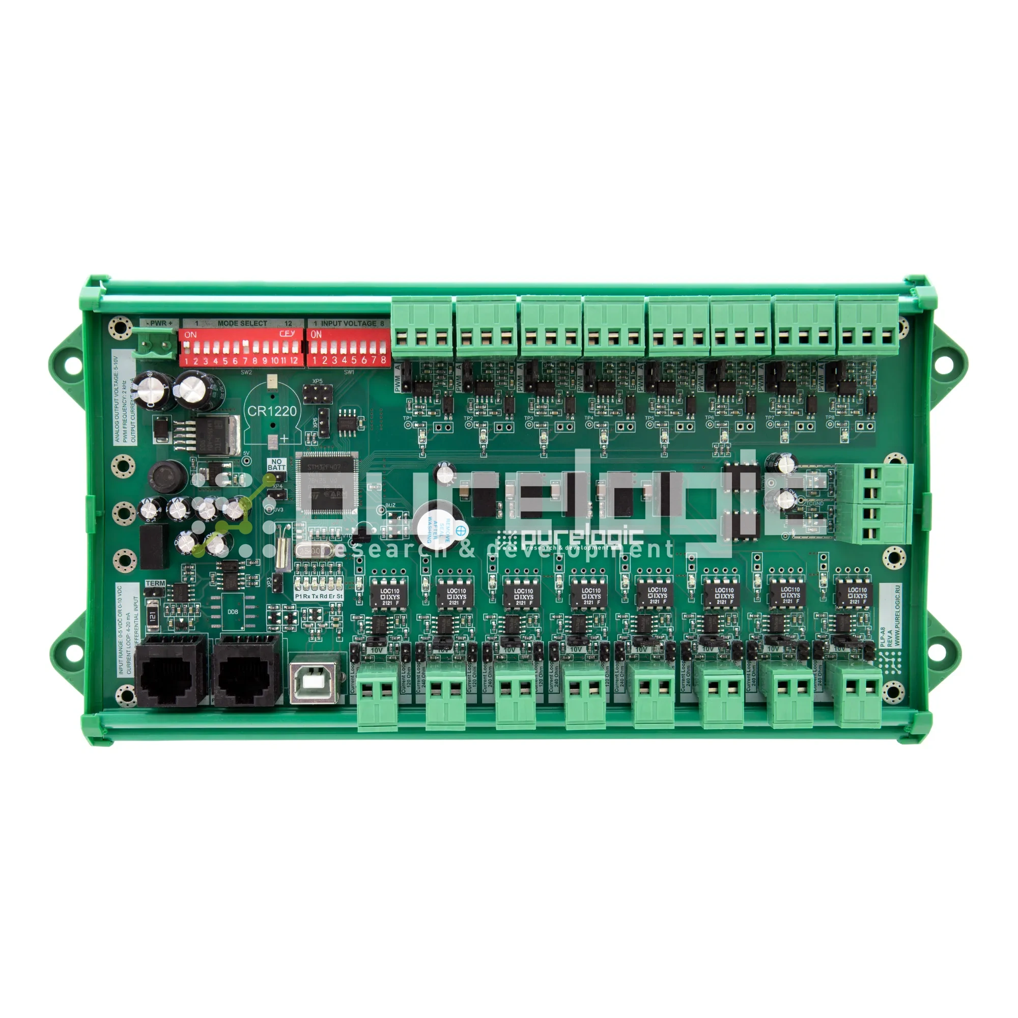 Модуль входов-выходов PLP-8AT-RS485 22 420 Модуль входов-выходов PLP-8AT-RS485 фото