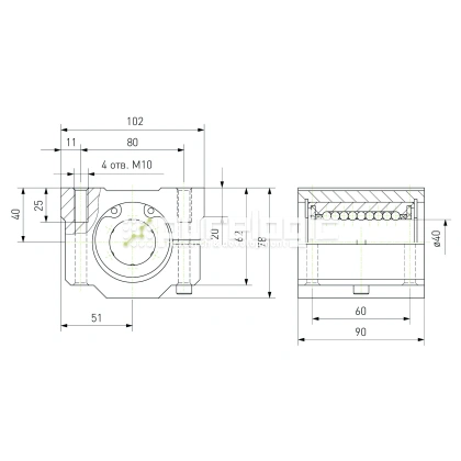 Модуль опорный регулируемый SCJ40 3 015 Модуль опорный регулируемый SCJ40 фото