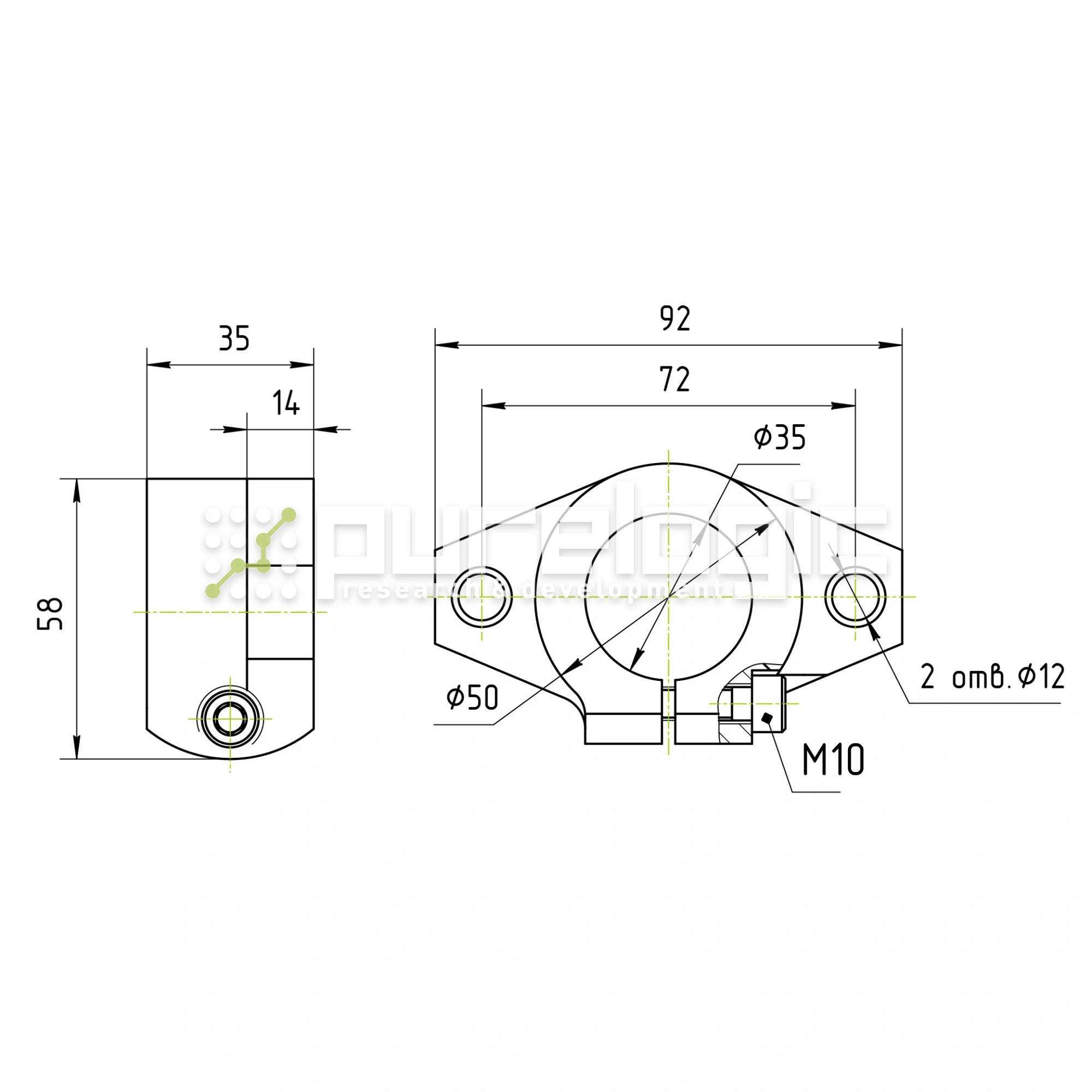 Держатель вала SHF35 708 Держатель вала SHF35 фото