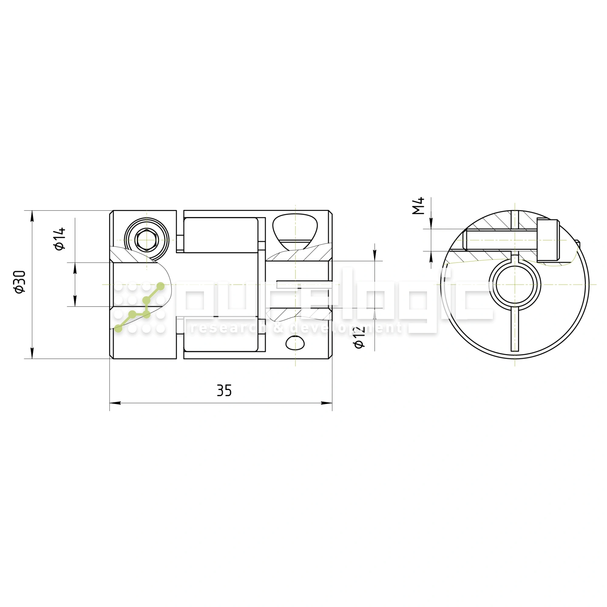 Муфта соединительная BF-3035-12-14 1 370 Муфта соединительная BF-3035-12-14 фото