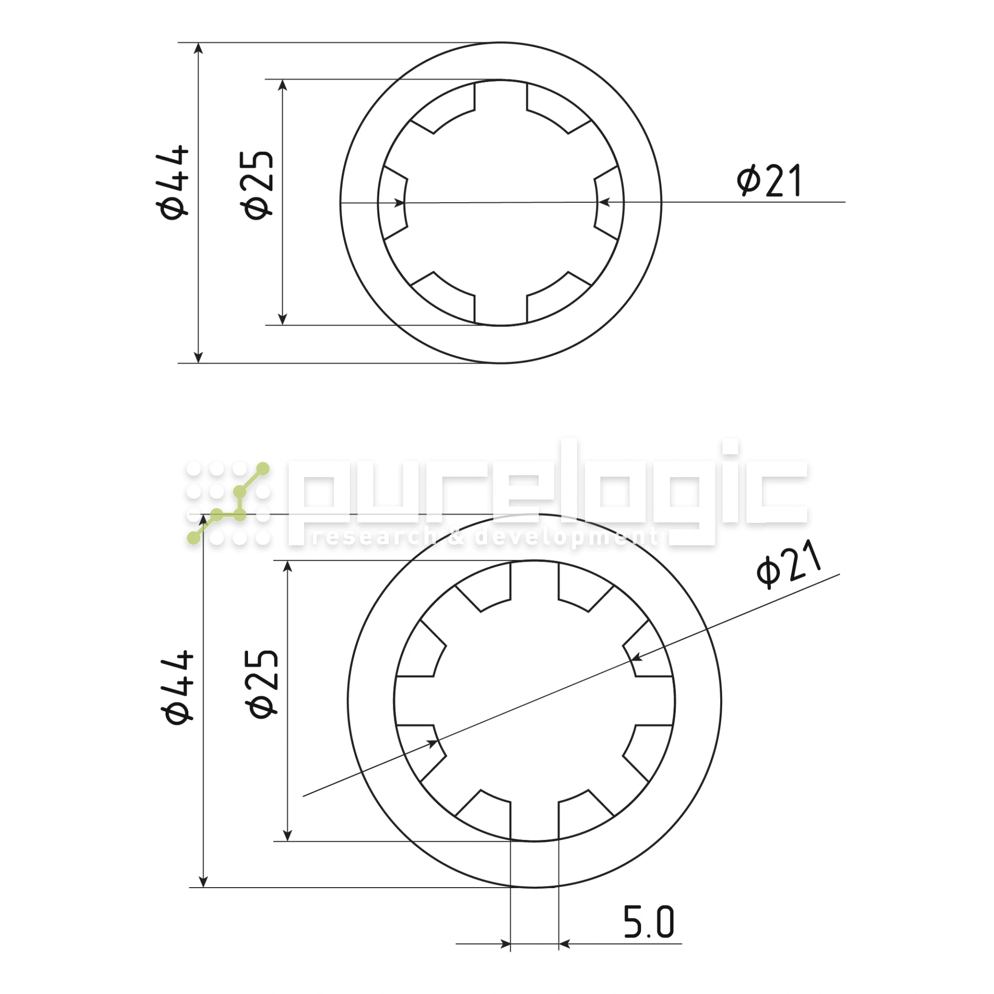 Шлицевая втулка SN-21x25 2 751 Шлицевая втулка SN-21x25 фото
