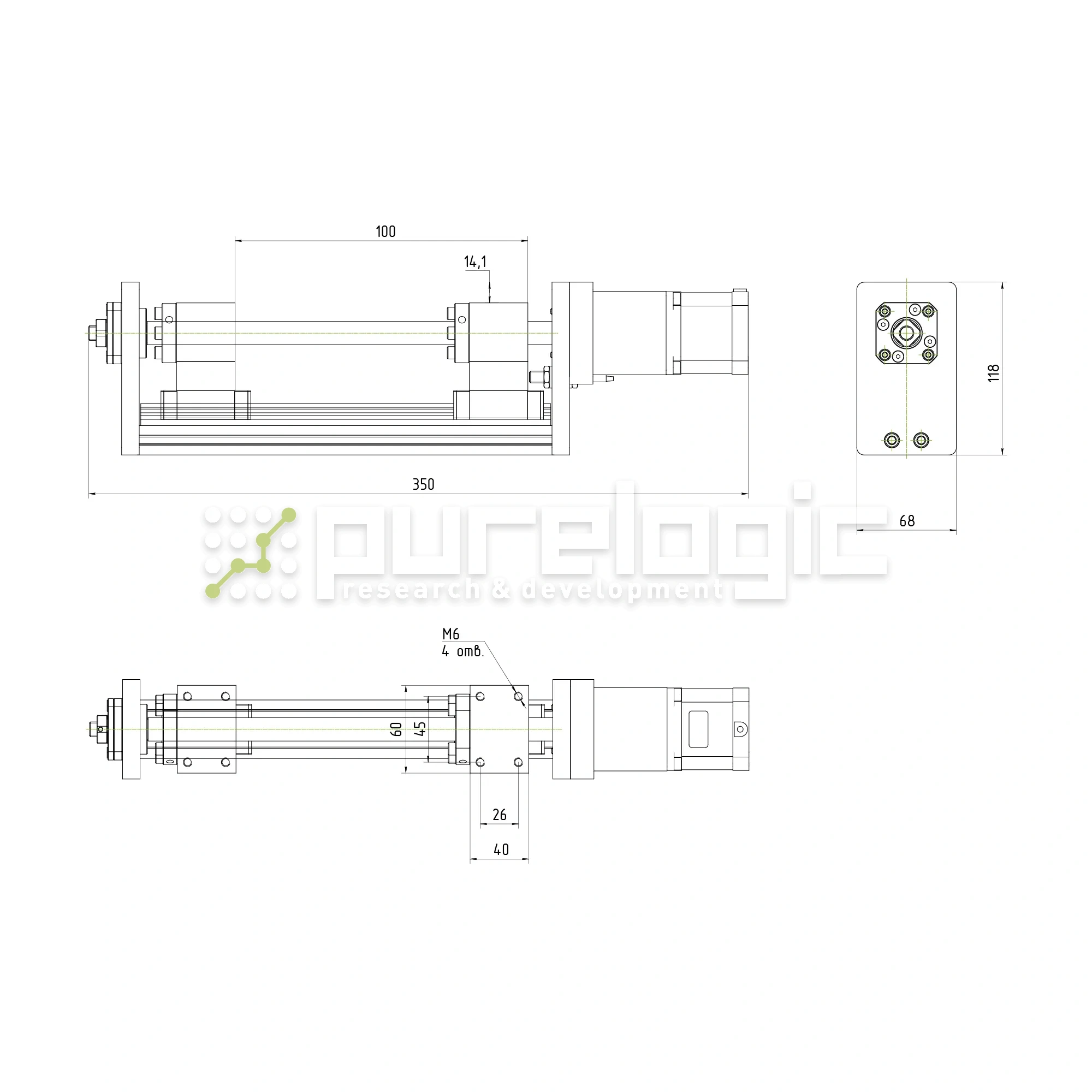 Модуль линейного перемещения PLLM-71-100 46 401 Модуль линейного перемещения PLLM-71-100 фото