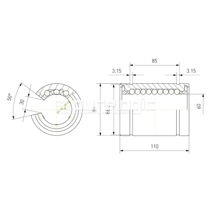 Втулка шариковая LM60-OP 4 612 Втулка шариковая LM60-OP фото