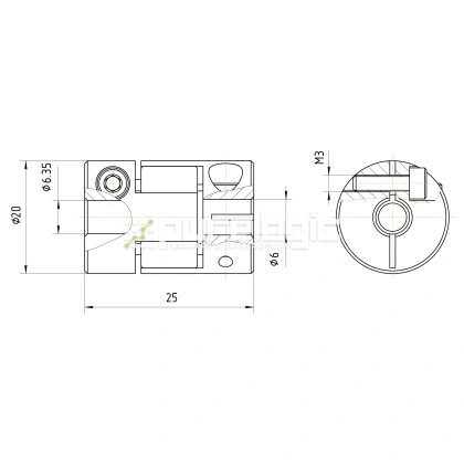 Муфта соединительная BF-2025-6-6.35 972 Муфта соединительная BF-2025-6-6.35 фото