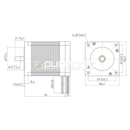 Бесколлекторный двигатель FL86BLS98 16 909 Бесколлекторный двигатель FL86BLS98 фото