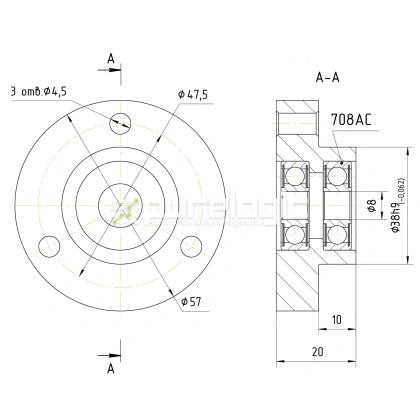 Опора винта PL-FK-8 3 843 Опора винта PL-FK-8 фото