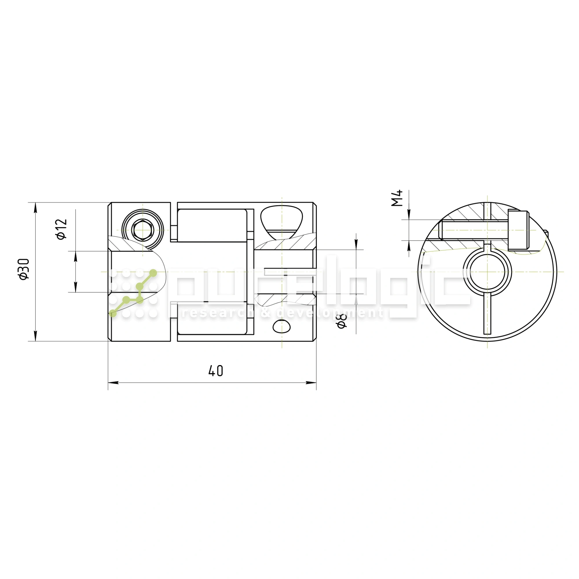 Муфта соединительная BF-30-8-12 1 312 Муфта соединительная BF-30-8-12 фото