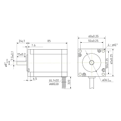 Двигатель шаговый биполярный 60CM30X 4 374 руб. Двигатель шаговый биполярный 60CM30X