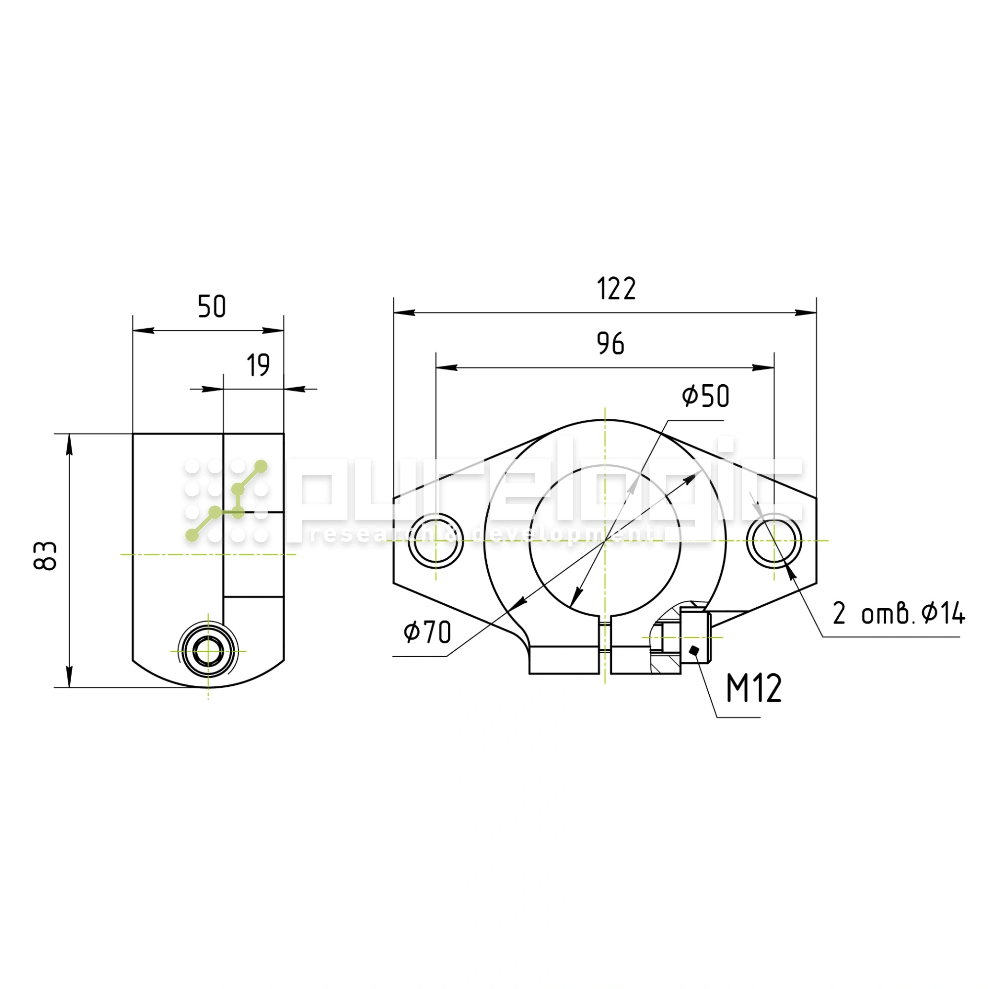 Держатель вала SHF50 1 473 Держатель вала SHF50 фото