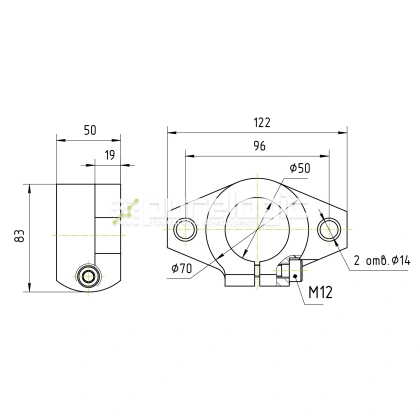Держатель вала SHF50 1 473 Держатель вала SHF50 фото